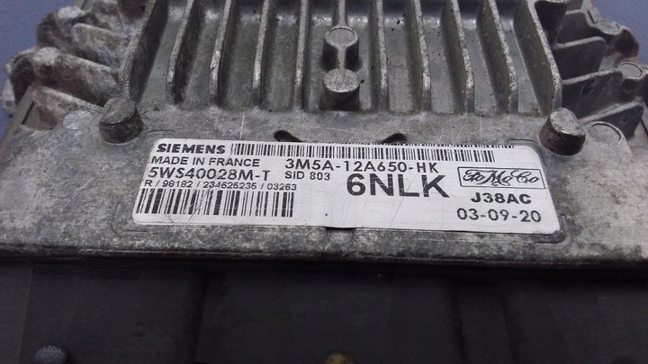 фото №6, Ford c-max i 2.0 tdci блок управления двигателя 3m5a-12a650-hk 5ws40028m-t