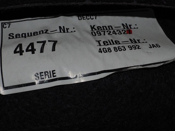 фото №8, Ap боковина багажника правий 4g8863888a ja6 audi a7