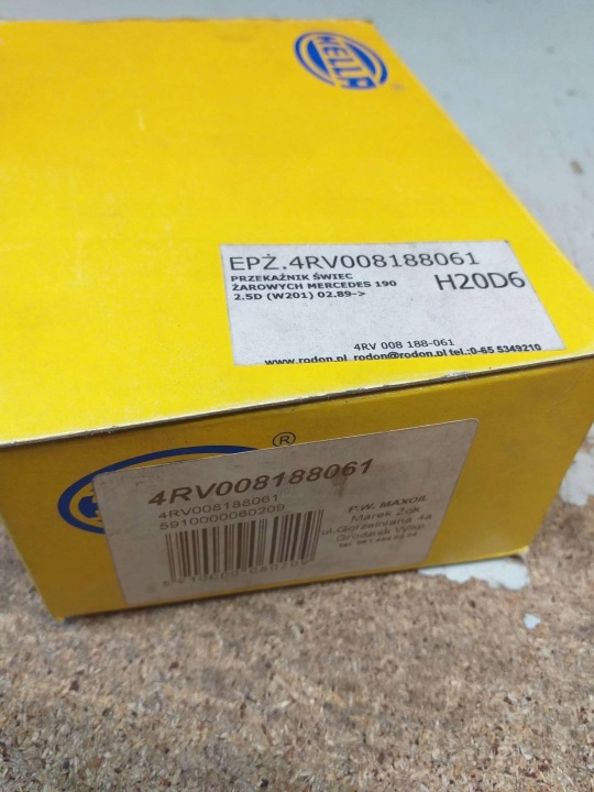 фото №8, Реле свечей накаливания hella 4rv 008 188-061 mercedes 124/190/t1 автобус