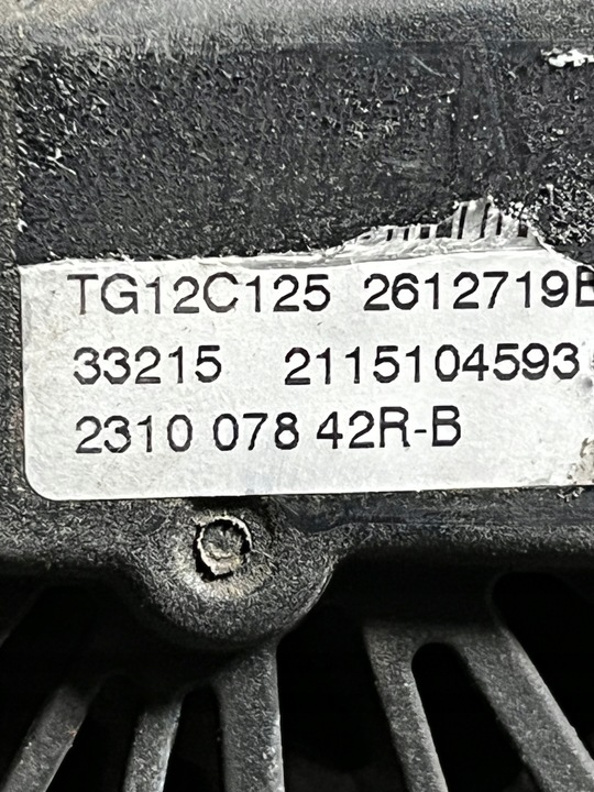 фото №5, 79 renault dacia 1.2 tce генератор 231007842r