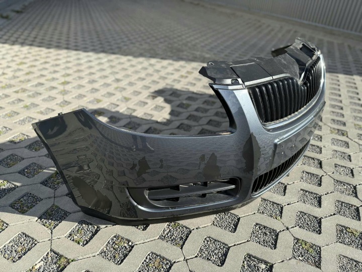 фото №11, Skoda roomster бампер перед передній комплектний lf8j