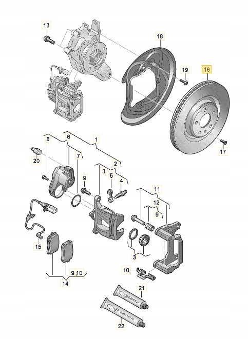 фото №2, Диски гальмівні набір зад audi q7 sq7 q8 sq8 4m 350mm оригінал aso