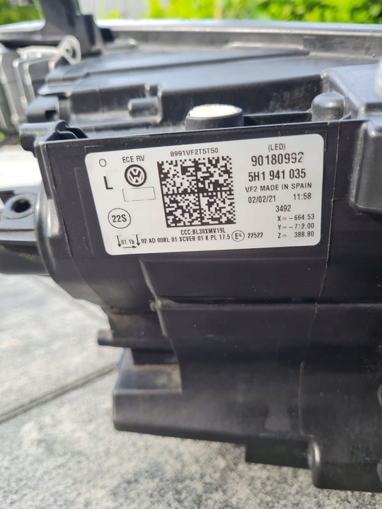 фото №13, Vw golf viii 8 5h1 лампы перед полный led iq 5h1941035 5h1941036 линзовый