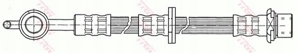 фото №3, Trw шланг тормозной перед toyota echo /p1/ 1,5 /