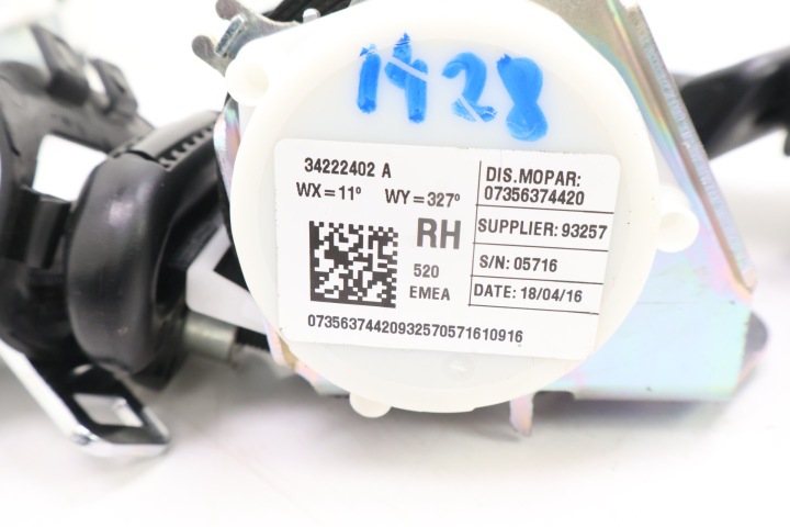 фото №9, Jeep renegade комплект подушка 07356374420, 07356038310, 00519833150, 07356715