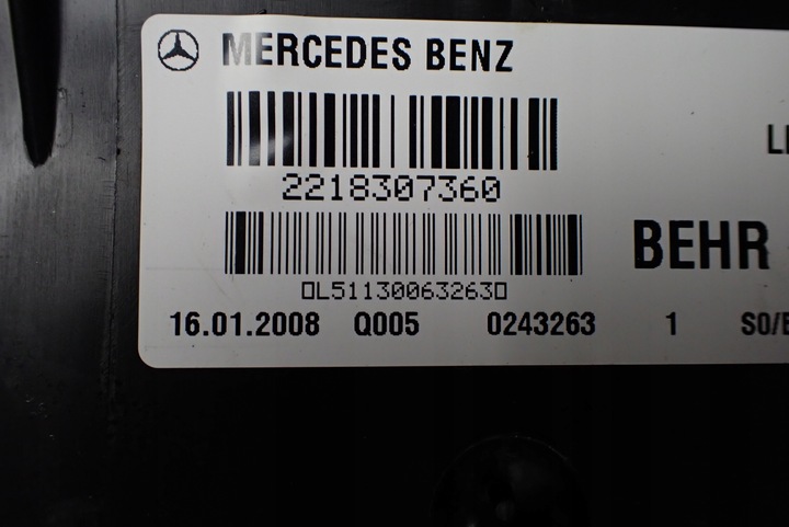 фото №7, Mercedes cl w216 отопитель корпус eu