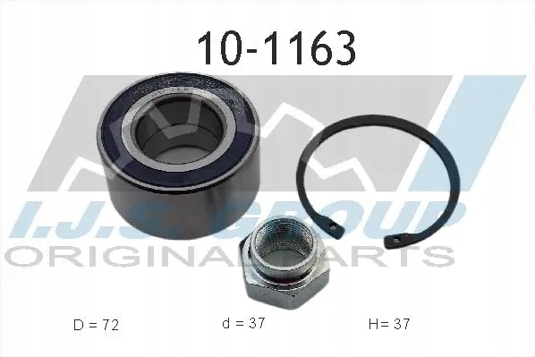 фото №2, Подшипник колёса перед зад 10-1163 ijs group