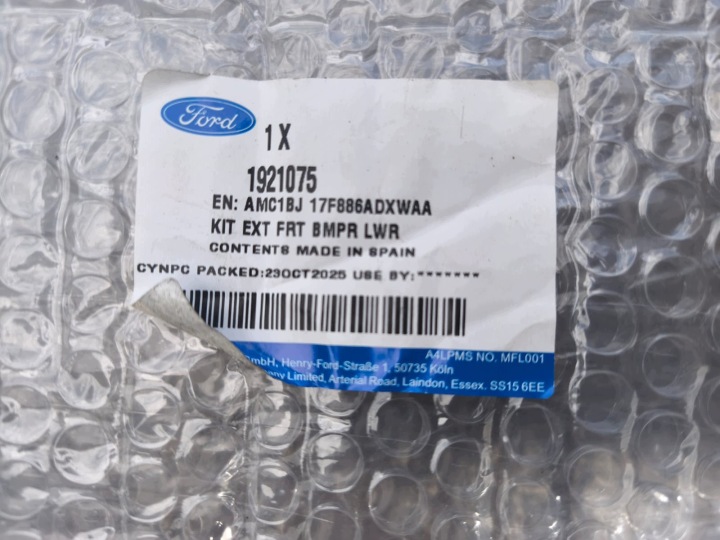 фото №12, Ford fiesta mk7 рестайлинг st-line накладка спойлер бампера перед c1bj-17f886-ad