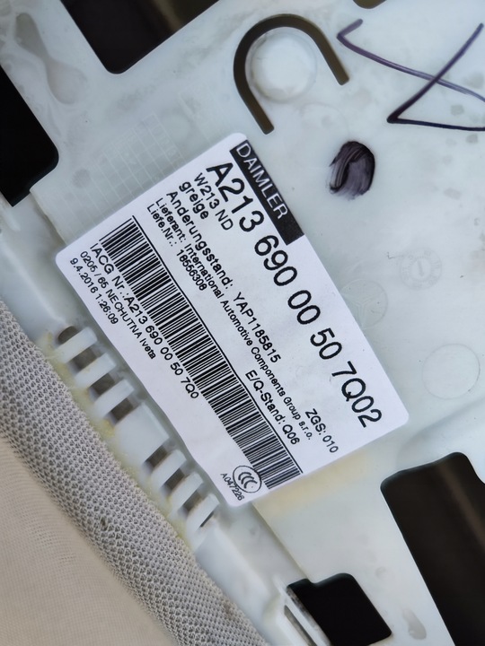 фото №7, Потолок sedan mercedes w213 2016 a2136900050