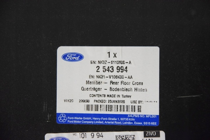 фото №12, Ford transit mk8 задний pas зад nk31v106k00-aa