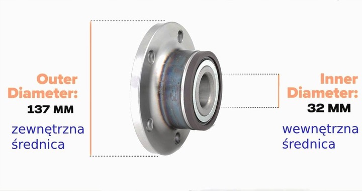 фото №14, Ступиця колеса підшипник зад vw passat b6 b7 b8 універсал touran skoda octavia 2 ii