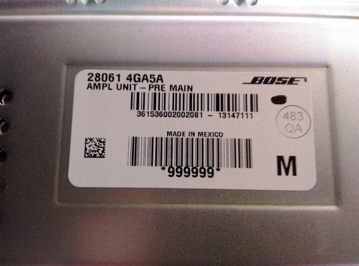 фото №5, Infiniti q50 усилитель динамики bose 28061 4ga5a