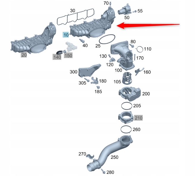 фото №12, Коллектор всасывающий 2.2 sprinter mercedes оригинал клапан