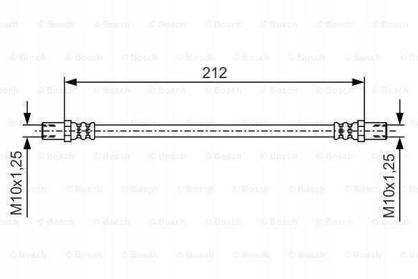 ПАТРУБОК ТОРМОЗНОЙ ГИБКИЙ BOSCH 1-987-481-A50