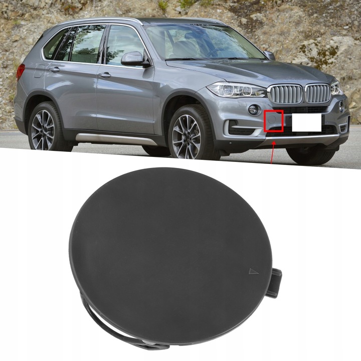 фото №11, Заглушка фаркоп буксировочный передней бампера 51117378591 заменитель