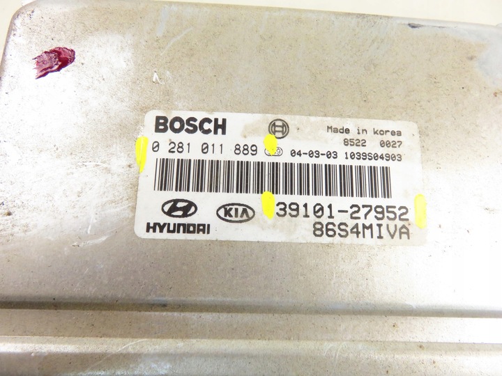 фото №7, Блок керування hyundai santa fé i 2.0 crdi 3910127952 0281011889