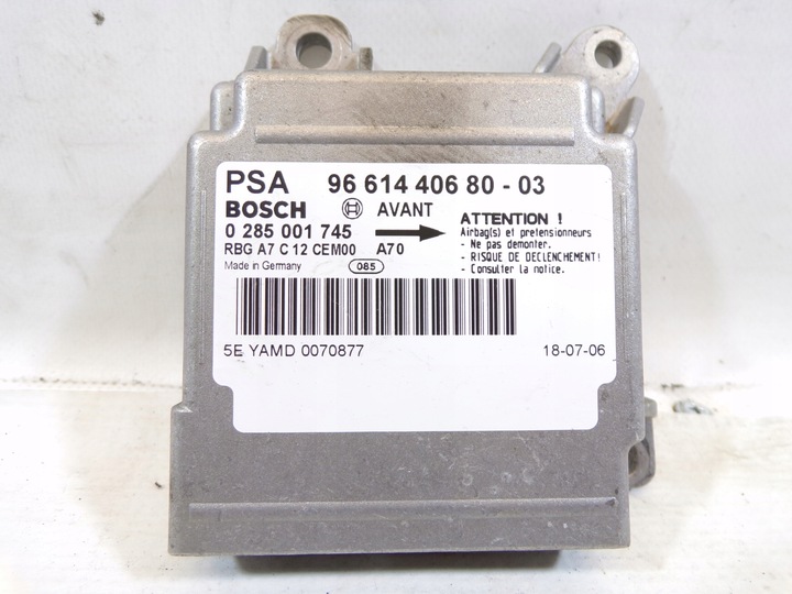 фото №1, Модуль подушка безпеки air bag peugeot 207 0285001745
