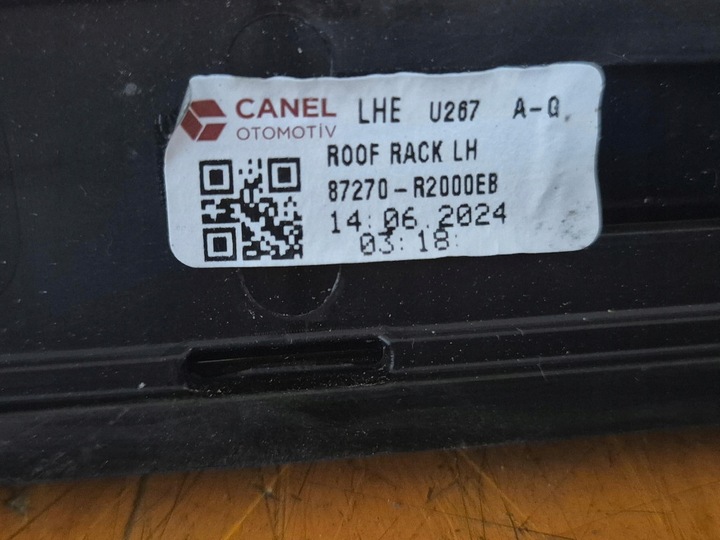 фото №10, Kia sportage v 21- рейлінг даховий лівий планка 87270-r2000