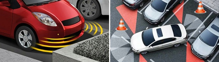 фото №11, Датчики паркування заднього ходу 4 штуки зумер 4xsensor дисплей led білий