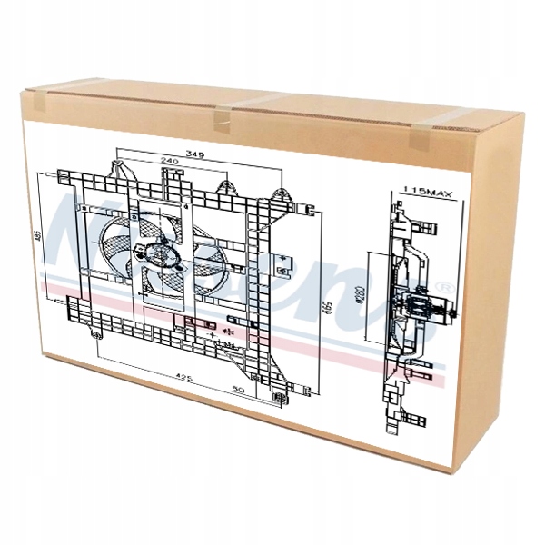 фото №1, Nissens 85711 вентилятор, охлаждение двигателя