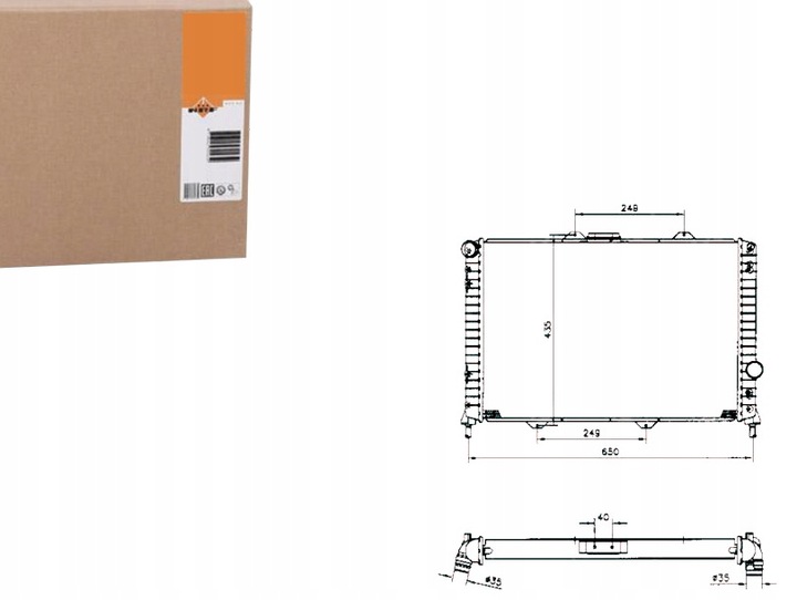 фото №1, Радиаторов двигателя lancia lybra 1.9d-2.4d 07.99-10.