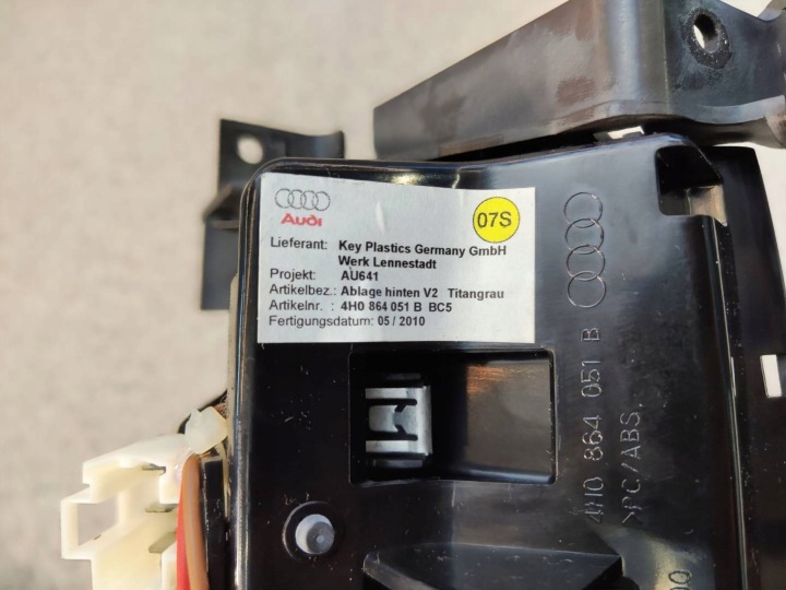 фото №6, Прикурювач розетка 12v панель висувний - audi a8 s8 d4 4h - 4h0864051b