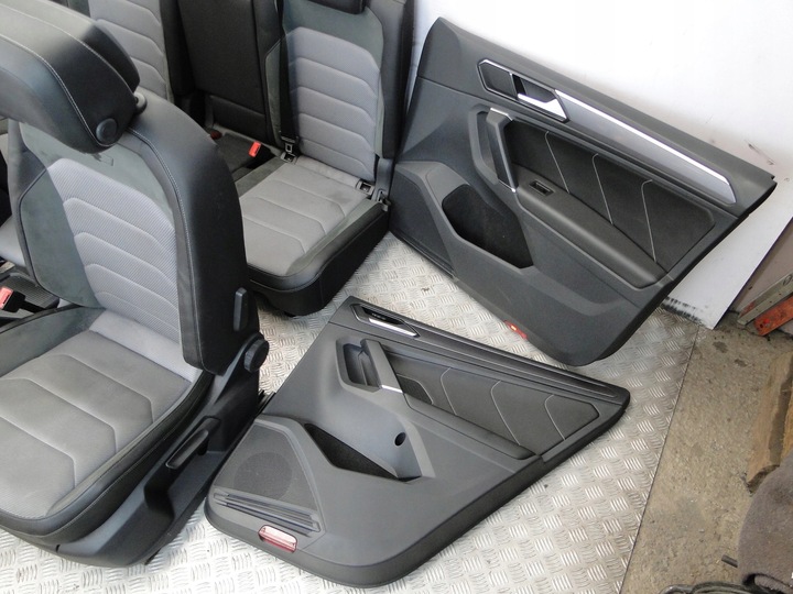 фото №11, Сидіння шкіра напівшкіра обшивки vw tiguan 5na 2018 r-line