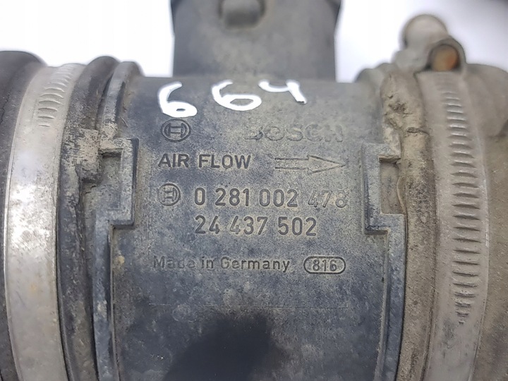 фото №7, Opel zafira a 2003 расходомер массовый воздуха maf