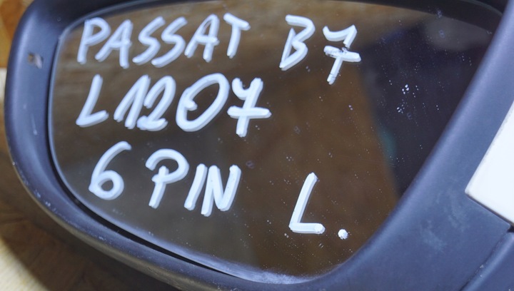 фото №11, Дзеркало ліві vw passat b7 6 pin lb9a