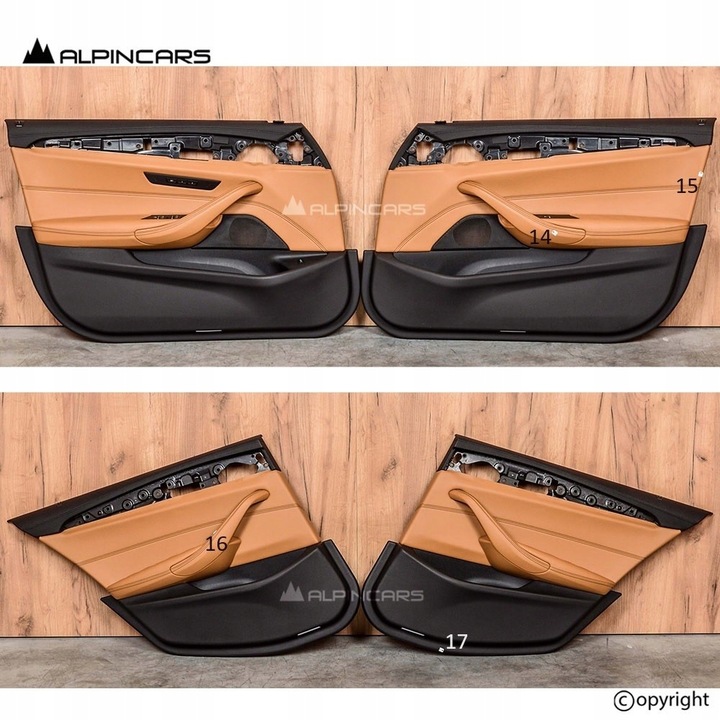 фото №8, Bmw g30 обивка сиденья средство individual caramel