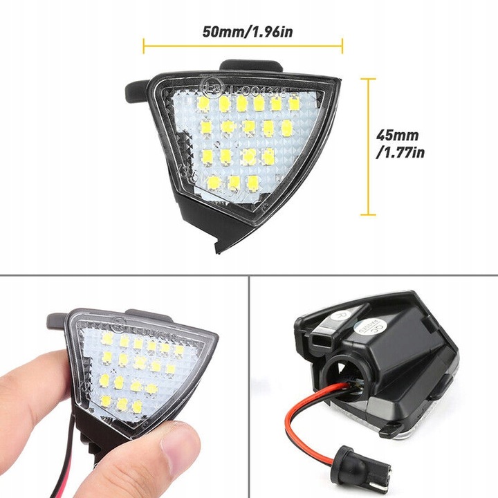фото №11, Освітлення led дзеркал vw golf5 6 passat b5 b6 jetta eos sharan golf plus