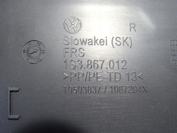 фото №8, Обивка боковина дверь перед переднее правые vw up! up 3d 3 дверь 1s3867012