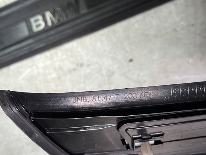 фото №7, Планки накладки пороговые комплект левая правая перед зад bmw f11