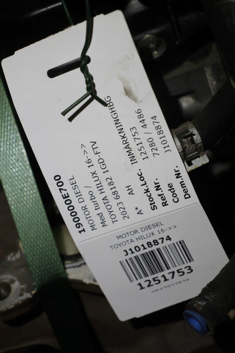фото №9, Toyota landcruiser hilux fortuner двигун 2.8 d-4d 1gd-ftv 68 000 km 2021r