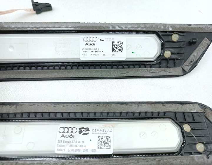 фото №7, Планки порогові комплект підсвічуваний led s-line audi a7 c8 4k8947405a