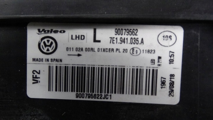 фото №7, Лампа левый перед 7e1941035a vw t6 полный led