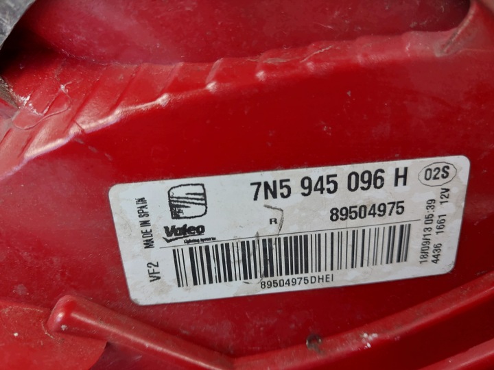 фото №7, Фара праве зад 7n5945096h seat alhambra ii 7n