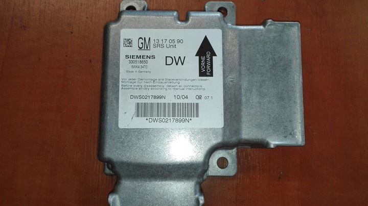фото №1, Opel vectra c датчик подушка безпеки подушок 13170590 dw