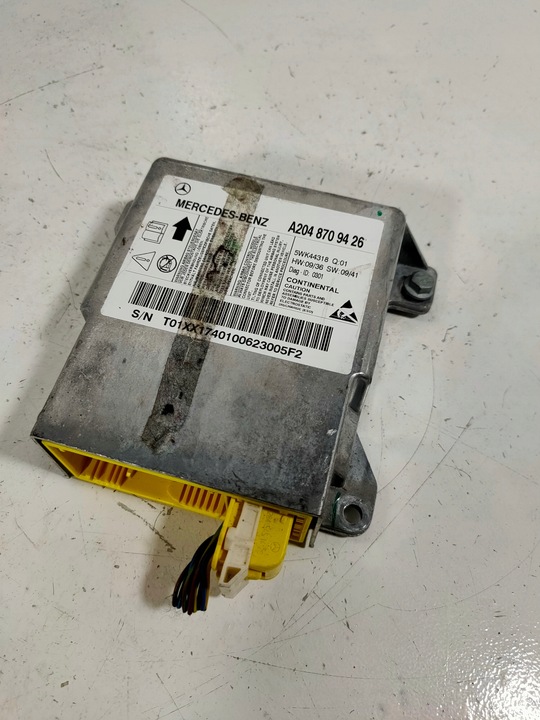 фото №1, Модуль датчик подушек подушка безопасности mercedes a2048709426