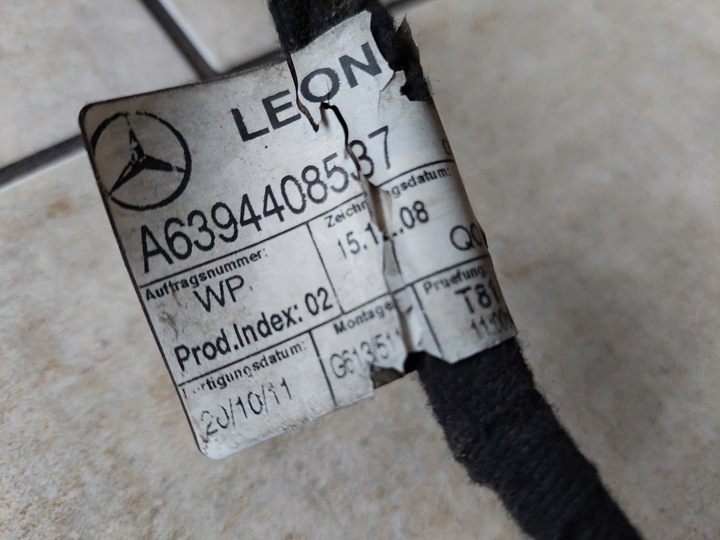 фото №6, Жгут - установка - pdc - перед - mercedes vito w639 - рестайлинг