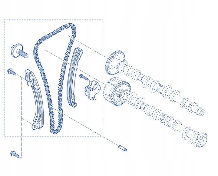 фото №13, Оригінал набір ланцюга розподільний вал renault 0.9 1.2 1.4 tce - 130c12345r