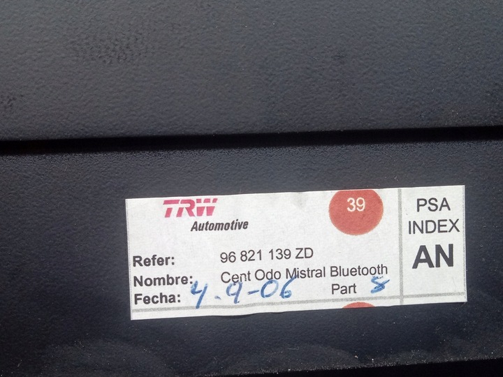 фото №7, Citroen c4 grand picasso i решітка повітропровід рамка радіо 96821139zd