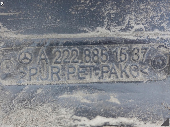 фото №9, Mercedes s-klasa w222 довгий звичайний 13-17 поріг планка порогова накладка права