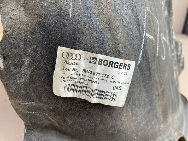 фото №4, Audi a5 8w 8w6 подкрылок правые перед передние