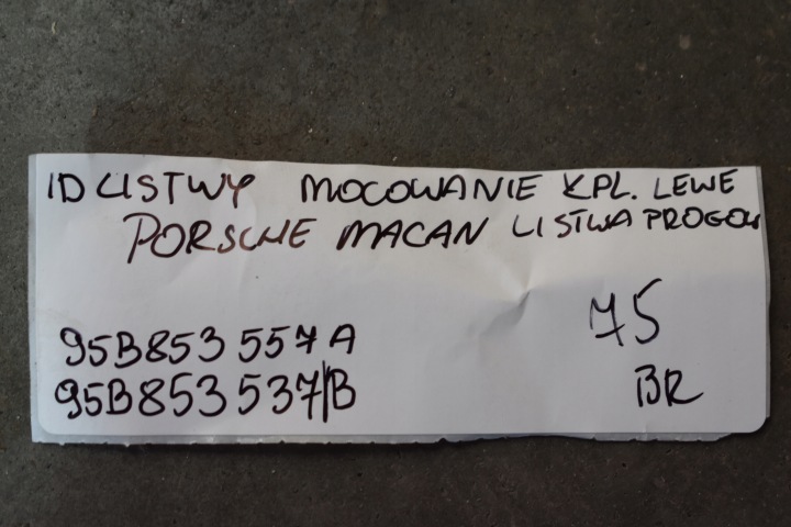 фото №5, Ідеальний kpl. планки кріплення ліве молдинг порогова porsche macan 1