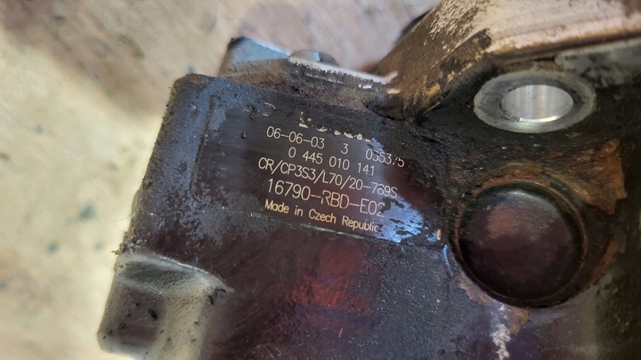 фото №6, Насос вприскувальний honda civic viii 8 ufo 2,2 i-ctdi 0445010141