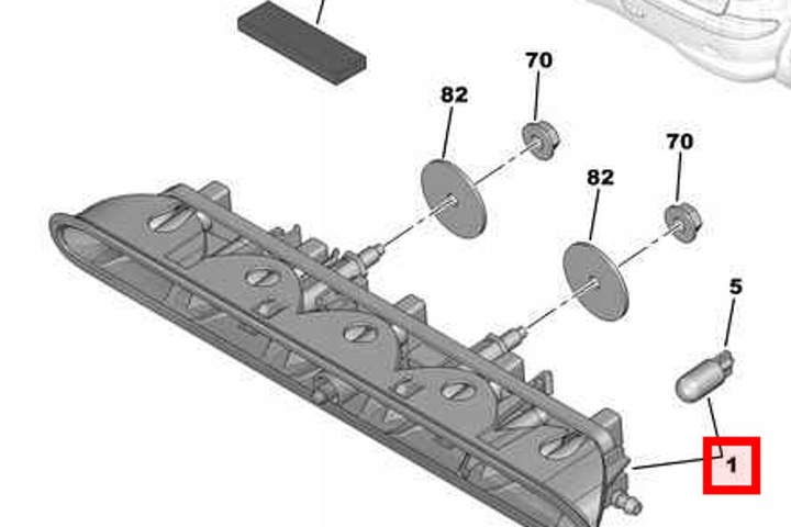фото №8, Peugeot 206 задние дополнительный третье свет сплава 6350k5 оригинальные