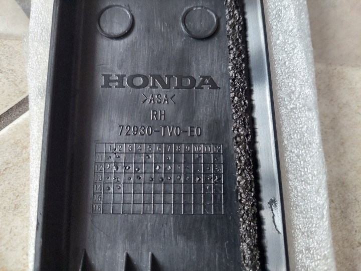 фото №5, Планка двері - праві зад - honda civic ix