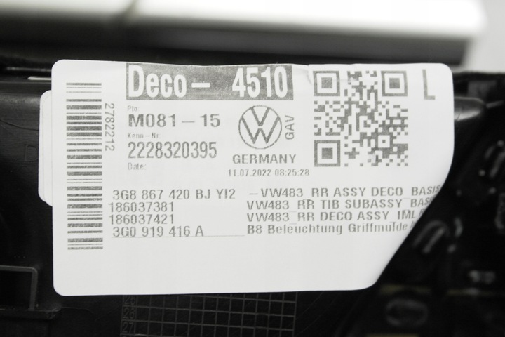 фото №7, Vw arteon рестайлінг планки декори ambiente комплект дерево