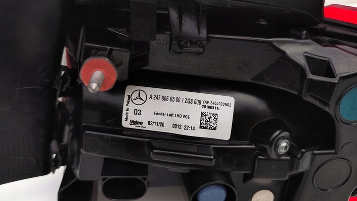 фото №7, Mercedes b клас w 247 передній рестайлінг лампа повний led лівий зад європа lt77